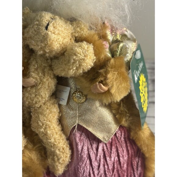 Vintage Kmart Pink Christmas Santa Holiday Centerpiece/ Tree Topper / Decor 13” - Picture 11 of 13